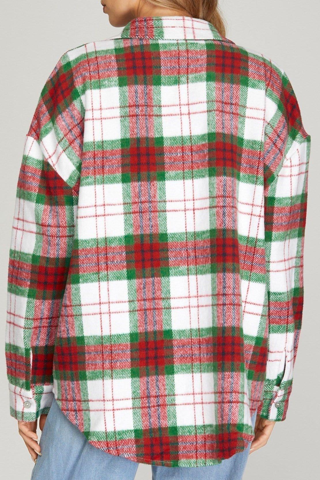 Outerwear Christmas Morning Plaid Shacket