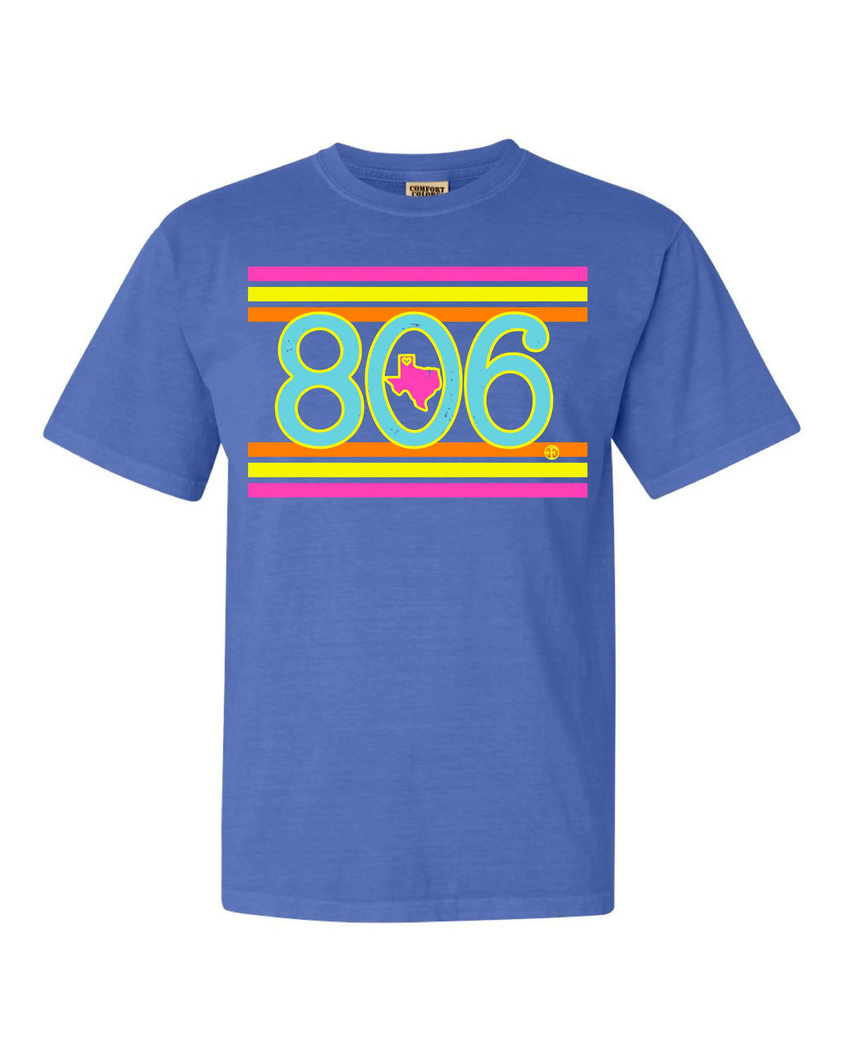 Graphic Tees Bright Stripe 806 Tee Blue
