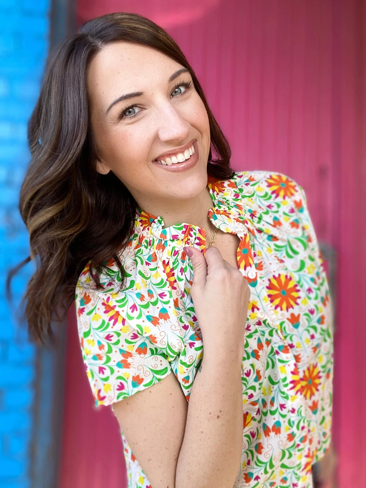 Chula Fun Floral Top