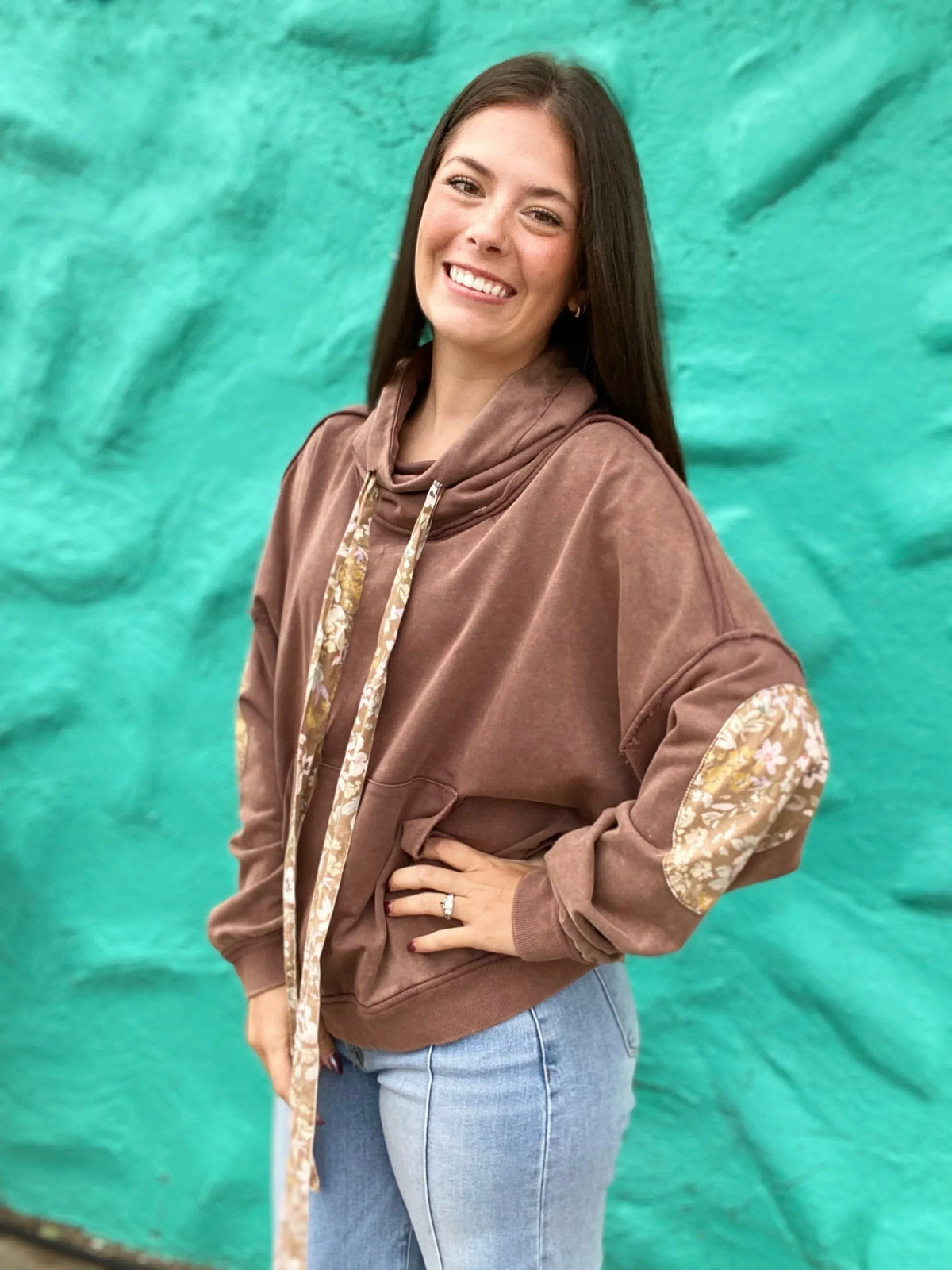 Outerwear Jaynie Floral Patchwork Pullover