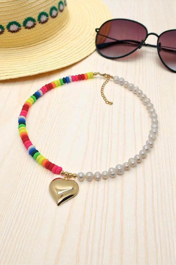 Necklaces Macee Pearl and Bright Necklace