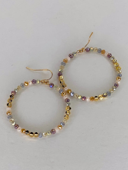 Earrings Neutral Multi Stone Earring