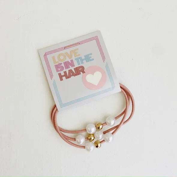 Accessories "Love is in the Hair" Hair Tie - Thank You Gift Pink