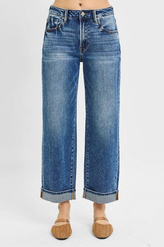 Bottoms Risen Mid Rise Boyfriend