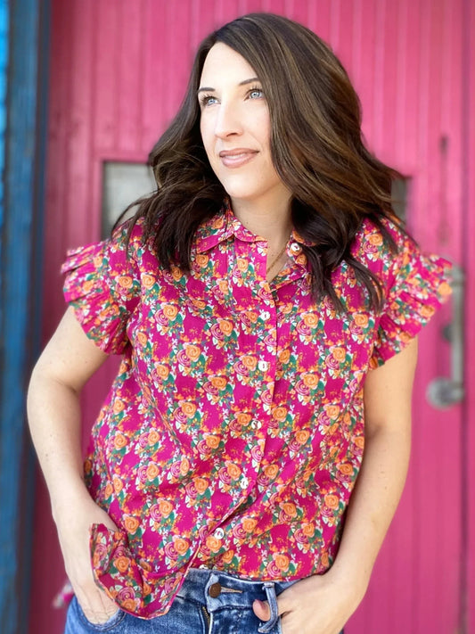 Sadie Mae Floral Top
