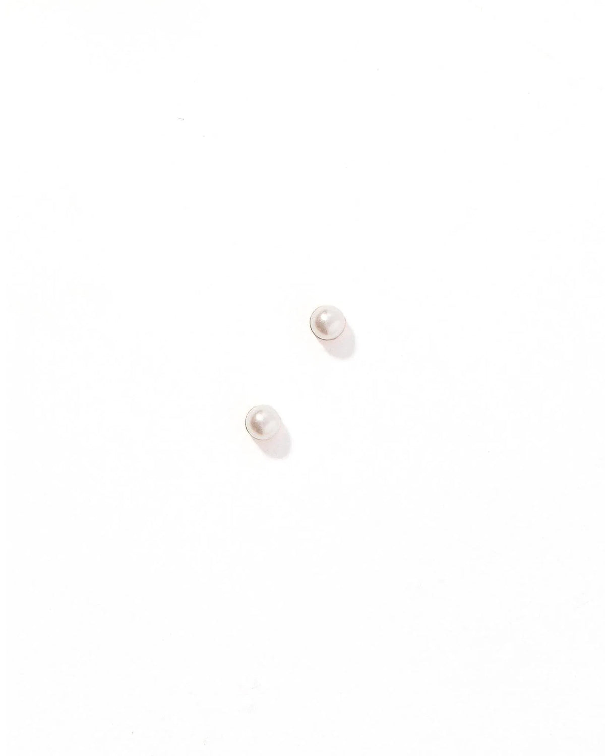 Screwback Stud Earrings - Payton Pearl White 3mm