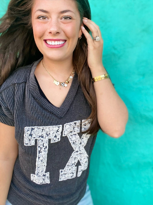 Graphic Tees Texas Puff Corded Tee