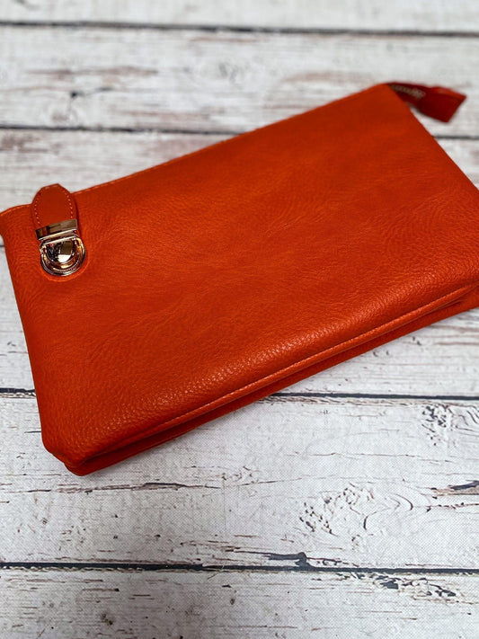 Handbags Top Zipper Crossbody Burnt Orange